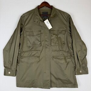Sanctuary Otis Utility‎ Jacket Womens Small Burnt Olive Green Military Cinch